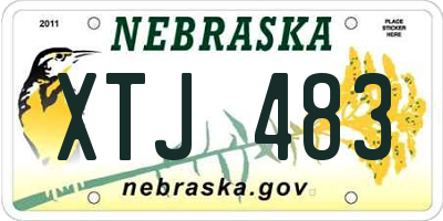 NE license plate XTJ483