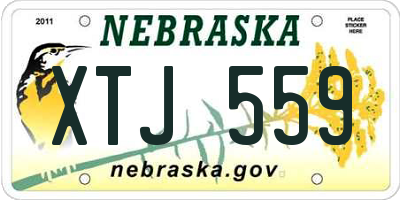NE license plate XTJ559