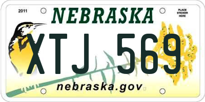 NE license plate XTJ569