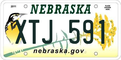 NE license plate XTJ591