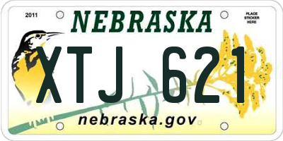NE license plate XTJ621