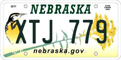 NE license plate XTJ779