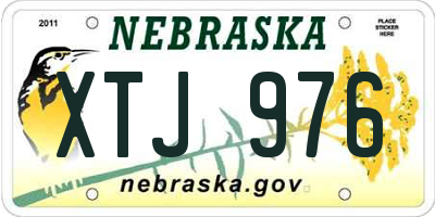 NE license plate XTJ976