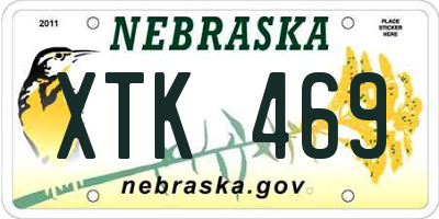 NE license plate XTK469