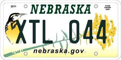 NE license plate XTL044