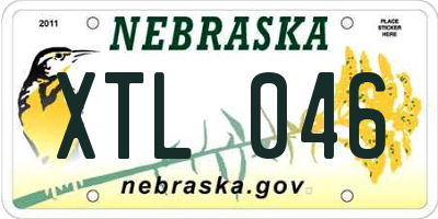 NE license plate XTL046