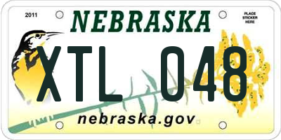 NE license plate XTL048