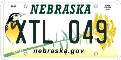 NE license plate XTL049