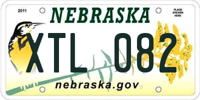 NE license plate XTL082