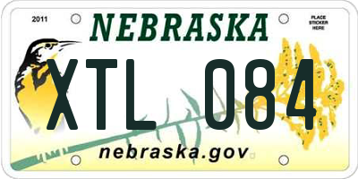 NE license plate XTL084