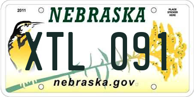 NE license plate XTL091