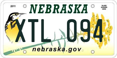 NE license plate XTL094