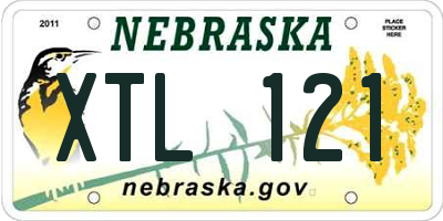 NE license plate XTL121