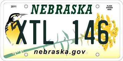 NE license plate XTL146