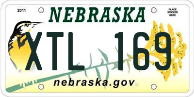 NE license plate XTL169