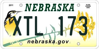 NE license plate XTL173