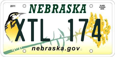 NE license plate XTL174
