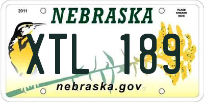 NE license plate XTL189