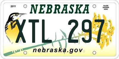 NE license plate XTL297