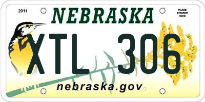 NE license plate XTL306