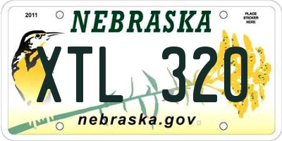NE license plate XTL320