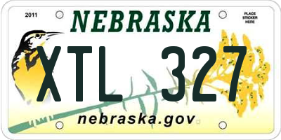NE license plate XTL327