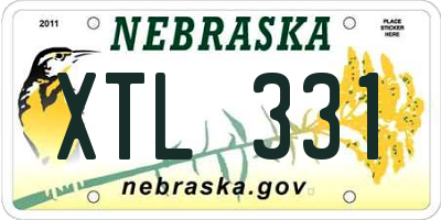 NE license plate XTL331