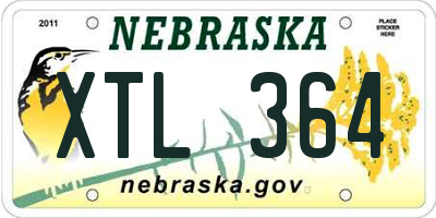 NE license plate XTL364