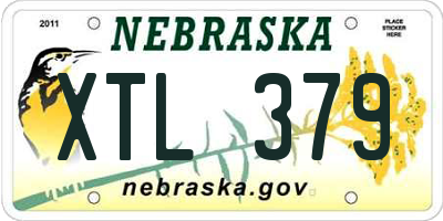 NE license plate XTL379