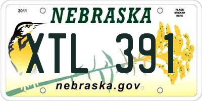 NE license plate XTL391