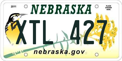 NE license plate XTL427