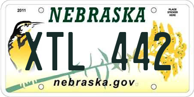 NE license plate XTL442