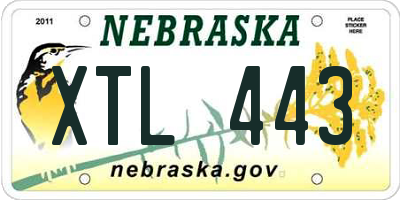 NE license plate XTL443