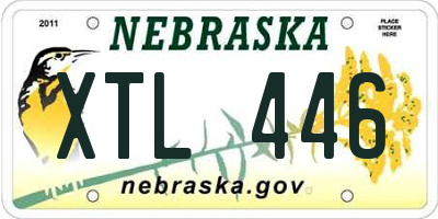 NE license plate XTL446