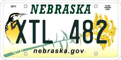 NE license plate XTL482