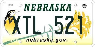 NE license plate XTL521