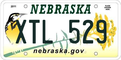 NE license plate XTL529