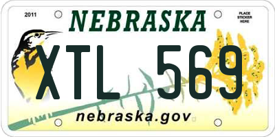 NE license plate XTL569