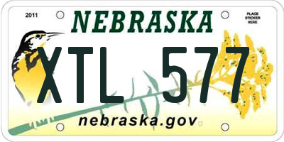 NE license plate XTL577