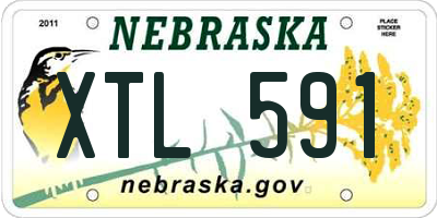 NE license plate XTL591