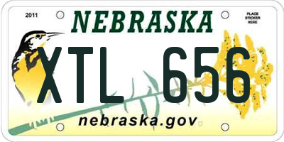 NE license plate XTL656
