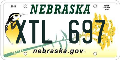NE license plate XTL697