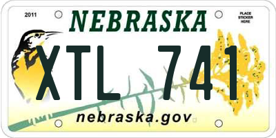 NE license plate XTL741
