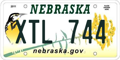 NE license plate XTL744
