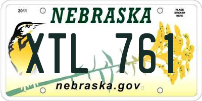 NE license plate XTL761