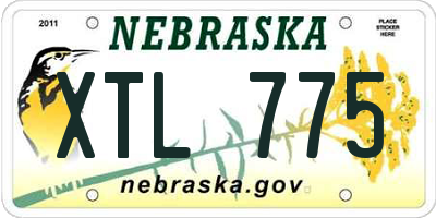 NE license plate XTL775