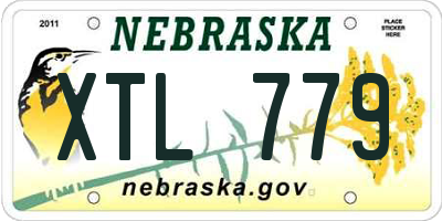 NE license plate XTL779