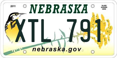 NE license plate XTL791