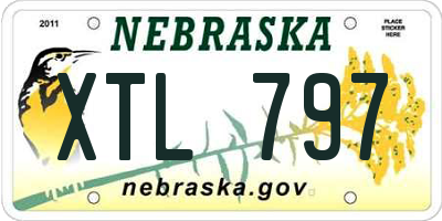 NE license plate XTL797