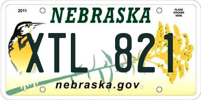 NE license plate XTL821
